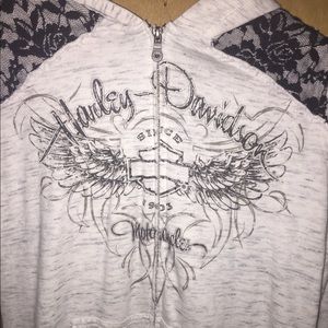Harley Davidson zip up hoodie